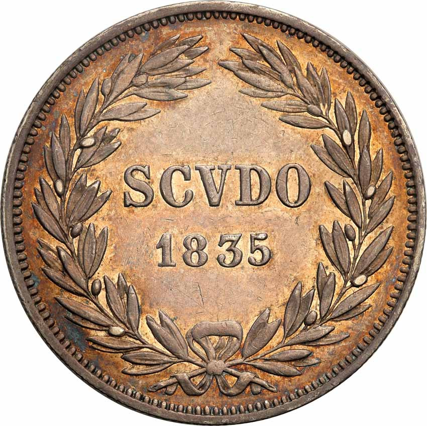 Watykan, Grzegorz XVI 1831-1846, Scudo 1835, Bolonia